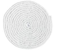 Bala&Fillic 2 mm Perline di Rocaille bianche di circa 9000 pezzi/100 g, 12/0 perline di vetro per fabbricazione di braccialetti e collane (perline bianche)