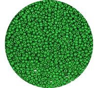 Bala&Fillic 2 mm Round Size Uniform Seed Beads 9000 pezzi/100 grammi in borsa, 12/0 Green Seed Beads Small Craft Seed Beads for Making Jewelry Earring Bracciali Necklace (Green)
