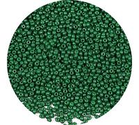 Bala&Fillic 2 mm Scuro verde Colore Perline Rocaille 9000 pezzi/100 grammi in borsa, 12/0 Amy Green Small Seed Beads for Making Jewelry Earring Bracciali Necklace (Amy Green)