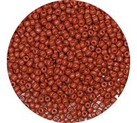 Bala&Fillic Perline di vetro 6/0 da 4 mm, circa 1200 pezzi/100 grammi in sacchetto, per realizzare bracciali e collane (caffè)