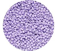 Bala&Fillic Perline di vetro 6/0 da 4 mm, circa 1200 pezzi/100 grammi in sacchetto, per realizzare braccialetti e collane (lavanda)