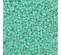 Bala&Fillic Perline di vetro 8/0 da 3 mm, circa 3600 pezzi/100 grammi in sacchetto, per realizzare bracciali, collane, orecchini (turchese)