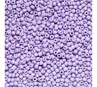 Bala&Fillic Perline di vetro 8/0 da 3 mm, circa 3600 pezzi/100 grammi in sacchetto, per realizzare bracciali, collane, orecchini (viola chiaro)