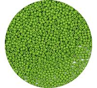 Bala&Fillic Perline uniformi di dimensioni rotonde da 2 mm, 9000 pezzi/100 grammi in sacchetto, perline verde oliva 12/0, perline piccole artigianali per realizzare gioielli, orecchini, bracciali, col