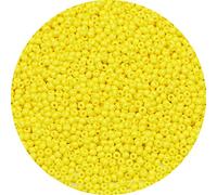 Bala&Fillic Perline uniformi di dimensioni rotonde da 2 mm, 9000 pezzi/100 grammi in sacchetto, perline 12/0 giallo chiaro, piccole perline artigianali per realizzare gioielli, orecchini, bracciali, c