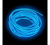 Balabaxer Linea luminosa Blu, striscia luminosa al neon portatile del pacchetto batteria 3 metri, può essere tagliata a volontà, applicabile alla festa, Halloween, decorazione fai da te