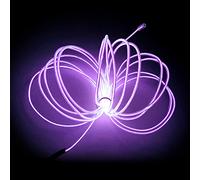 Balabaxer Linea luminosa Viola, striscia luminosa al neon portatile del pacchetto batteria 5M, può essere tagliata a volontà, applicabile alla festa, Halloween, decorazione fai da te