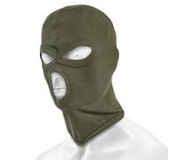 Balaclava Mil-Tec Fine Ribbed con 3 fori - Olive universale