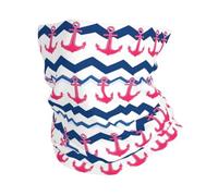 Balaclava Pink Anchor Waves Print Comfortable Bandana Decorative Polainas De Cuello for Skiing Tennis Sports