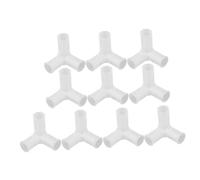 balacoo 10 Pezzi Connettore a 3 Vie Supporto Robusto e Compatibilità in Plastica Bianco per Armadio e Scarpiere Accessorio per Organizzazione in Appartamenti