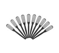 Balacoo 10 Pezzi Miscelatore Frusta Plastico Nero in Tinture Chioma Compatibile Versatile e Impugnatura Confortevole per Saloni e Barbieri