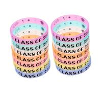 balacoo 14 Pezzi Braccialetti Portatili in Silicone che Si Illuminano al Buio per Laurea per Studenti e Insegnanti a Scuola e Università