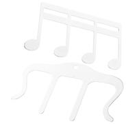 Balacoo 2 Pezzi Clip per Spartiti Musicali in Metallo Argento a Forma di M, Facile da Usare per Libri di Musica, per Leggere e Tenere Ferme le Pagine Durante la Visione