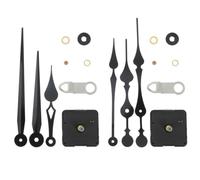 balacoo 2 Set Meccanismo Orologio Silenzioso per Parete, Kit Ricambio Nero | Parti in Plastica, Stile Semplice e Classico, per Aula e Ristorante, Accessorio Pratico per Orologi Appesi