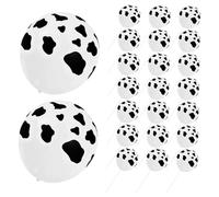 Balacoo 25 Pezzi Palloncini in Lattice Stampa Mucca da 12 Pollici per Feste, Resistenti e Spessi, Decorazioni per Compleanno a Tema Cowboy Occidentale e Shower Nuziale