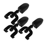 Balacoo 3 Pezzi Set di Tiranti per Grancassa, Drum Lug Set in Metallo Nero, Fissaggio su Cerchio, per Drum e Rullante, per DIY e Studio Performance