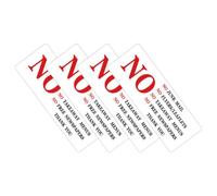 Balacoo 4 Pezzi Adesivo per Cassetta Postale No Pubblicità Pvc Segnaletica