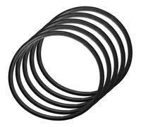 balacoo 5 Pezzi Anello di Tenuta in Silicone Nero per Coperchio Bottiglia | Resistente al Calore, Buona Tenuta, Facile da Pulire, Accessorio Necessario per Borraccia e Lunch Box