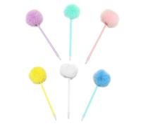 balacoo 6 pezzi Penne con Fluffy Adorabile Penne Kawaii Morbide e Portatili per Scrittura Accessori Cancelleria Colorati per Ufficio