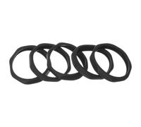 Balacoo Anelli di Protezione per Microfono 5 Pezzi Anti-Rotolamento in Plastica Nero per Microfoni Wireless per Uso in Bar, Ktv e Stage