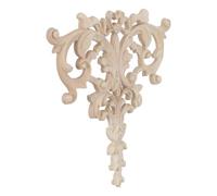 Balacoo Applicazioni Floreali in Legno Grezzo per Mobili e Armadi | Decorazione Non Dipinta, Stile Francese Vintage e Moderno, per Matrimonio e Casa, Colore Khaki