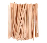 Balacoo Bastoncini di Cera per Legno 100 Pezzi Applicatori per Depilazione Chioma, Spatole Stendicera in Legno Sicure e Comode per Aree Sensibili e Spiaggia