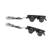 Balacoo Binocolo da Occhiali Nero 2 Pezzi con Ingrandimento 3x in Materiale PC per Osservazione e Viaggi a Mani Libere