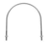 Balacoo Bullone a U Resistente alla Ruggine in Acciaio Inossidabile 304 Dadi per Fissaggio su Legno Rettangolare e Oggetti Metallici, per Applicazioni Industriali