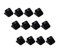 Balacoo Clip e Superficie Liscia 12 Pezzi Nero in Plastica per Documenti Design Multipurpose per Back To School Party e Uso Scolastico o Ufficio