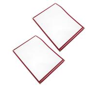 Balacoo Copertina del Menù Trasparente in Pvc 2 Pezzi A4 Resistente a Olio e Acqua per Ristoranti Bar Hotel, Protezione per Ricettario Riutilizzabile e Facile da Pulire per Uso