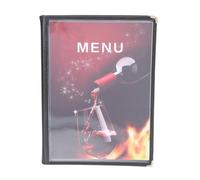 Balacoo Copertina per Menu A4 in Pvc Trasparente, Protettore Portatile per Ricettari e Liste Bevande, per Bar e Caffetterie