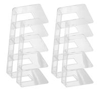 Balacoo Fermalibri 2pezzi in Plastico Resistente, Design Semplice alla Moda, Supporto Stabile per Libri e Documenti, per Studio e Soggiorno, Mantiene Ordine e Non Si Rompe