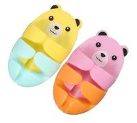 balacoo Ganci Adesivi per Presa Elettrica da Parete in Plastica 4 Pezzi, Design Cartoon Stabile e Autoadesivo per Organizzazione Cavi in Cucina