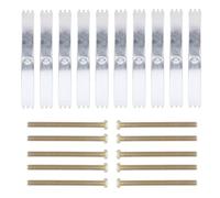 Balacoo Kit riparazione scatola incasso, electrical box kit repair per 86 type socket e wall socket box, ferro zincato argento, 20 pezzi, operazione facile e rapida Colore Casuale