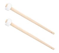 Balacoo Martelletto per Gong in Legno Testa in Gomma, Manico Confortevole, 2 Pezzi, Accessori Pratici per Strumenti a Percussione, Adatto per Performance