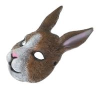 balacoo Maschera Coniglio Horror Halloween Divertente da Cosplay per Feste di Carnevale e Mascherata in Pu Finta Realistica per Adulti