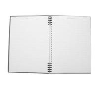balacoo Nero Quaderno e Fogli Rigati Copertina Rigida A4 Spiralato | Anelli Metallici e Fogli Perforati, Pagine Removibili, Scrittura Scorrevole, per Riunioni e Note Professionali