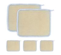Balacoo Panni Esfolianti ad Asciugatura Rapida per Viso e Corpo in Nylon Set 5 Pezzi Asciugamani da Bagno per Rimuovere Cellule Morte Durante Bagno