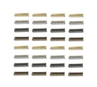 balacoo Punte Metalliche per Lacci 4x23 Mm, 200 Pezzi, per Scarpe | Quattro Finiture Assortite, Utili per Riparare Estremità Sfilacciate e Accorciare i Lacci