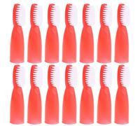 Balacoo Set da 20 Spazzolini da Denti a Dito per Prigioni in Plastica Rosso Pulizia e Test Rigorosi per Strutture di Sicurezza