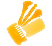 Balacoo Set di Strumenti per Alleviare Affaticamento per Massaggio Viso e Collo in Resina Naturale, Kit Gua Sha Portatile Penna per Agopunti, Raschietto, Bastoncino Muscolare e Pettine