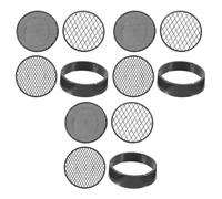 Balacoo Setaccio Manuale per Terreno da Giardino in Plastico Nero, 9 Pezzi, Filtro per Polvere Fine e Separatore di Materiali Grossolani, Leggero e Pratico per Orto e Giardino