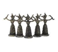 balacoo Statua della Dea in Resina Nera 5 Pezzi Decorativa Vintage per Camera da Letto e Hotel, Busto Femminile Creativo come Oggetto Fotografico e Decorazione