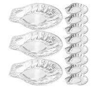 balacoo Teglie Alluminio USA e Getta 100 Pezzi per Cozze e Capesante in Argento Resistente a Congelamento e Cottura Adatte per Feste e Grigliate