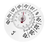 Balacoo Termometro da Finestra con Grande Ventosa Bianco in Pvc e Pc, Affidabile e Facile da Attaccare, per Ambienti e Serra, Temperatura per Uso Interno ed Esterno
