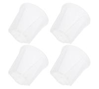 balacoo Vaso Trasparente Rotondo Promuove Lo Sviluppo Sano in Plastica Pp 4 Pezzi con Fori di Drenaggio alla Base per Semina di Giardinaggio