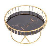 balacoo Vassoio in Metallo Nero e Drenaggio Rapido per Snack e Verdure Design Semplice Contenitore Versatile per Casa e Ristorante