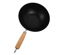 balacoo Wok Pratico e Versatile Manico Ergonomico in Ferro Battuto Piccolo Padella Wok per Cucina Quotidiana su Fornelli a Gas per Uso Domestico