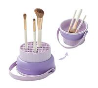 Balakaka 3 in 1 Tampone in Silicone per Pennelli,Portatili Trucco Spazzola di Pulizia Mat Staccabile,Strumento per la Pulizia dei Pennelli per Pulire, Asciugatura e Stoccaggio