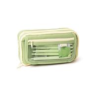 Balakaka Astuccio Portamatite con 9 Scomparti, Astuccio Grande Capacità per Circa 100 Penne, Cancelleria Organizer per Scuola e l'ufficio Regalo per Ragazze Ragazzi, Verde fagiolo